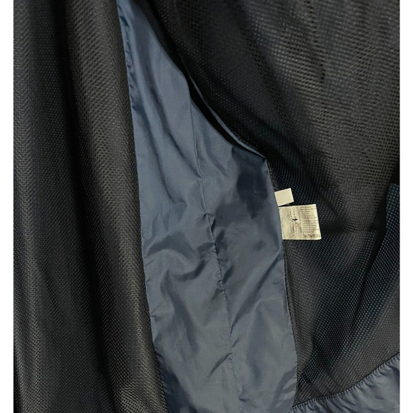 La Petite Robe di Chiara Boni Jacket L Navy Blue Slouchy Fit Trench Windbreaker - Picture 6 of 8